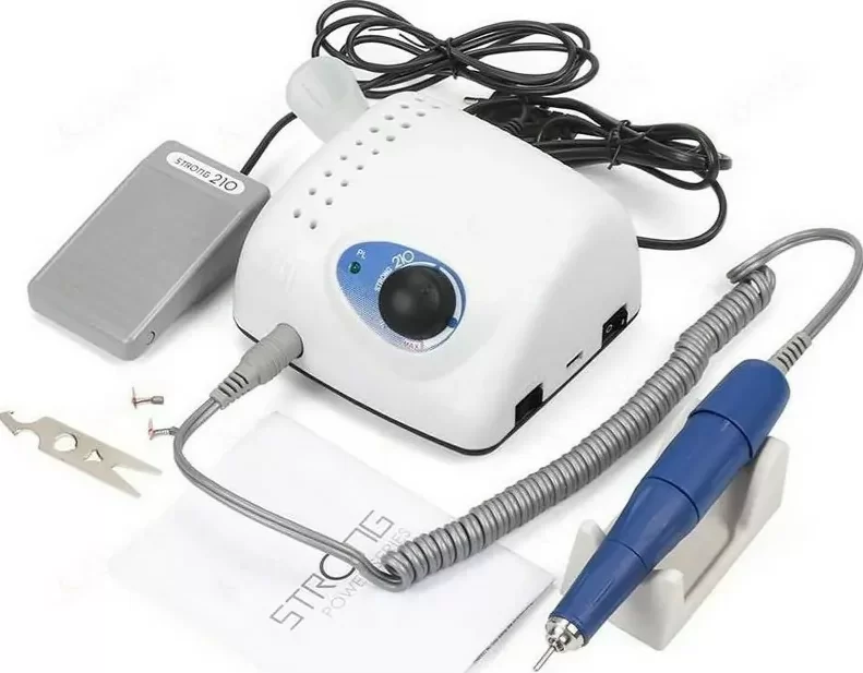 Strong 210 Τροχός Νυχιών Ρεύματος 35000rpm με Πεντάλ 65W