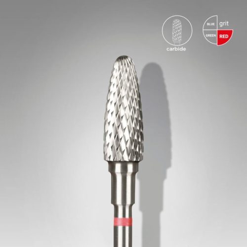Φρέζα Καβριδίου Διαμόρφωσης - Corn κόκκινη 5mm/13mm Staleks, Ozel Beauty Pro