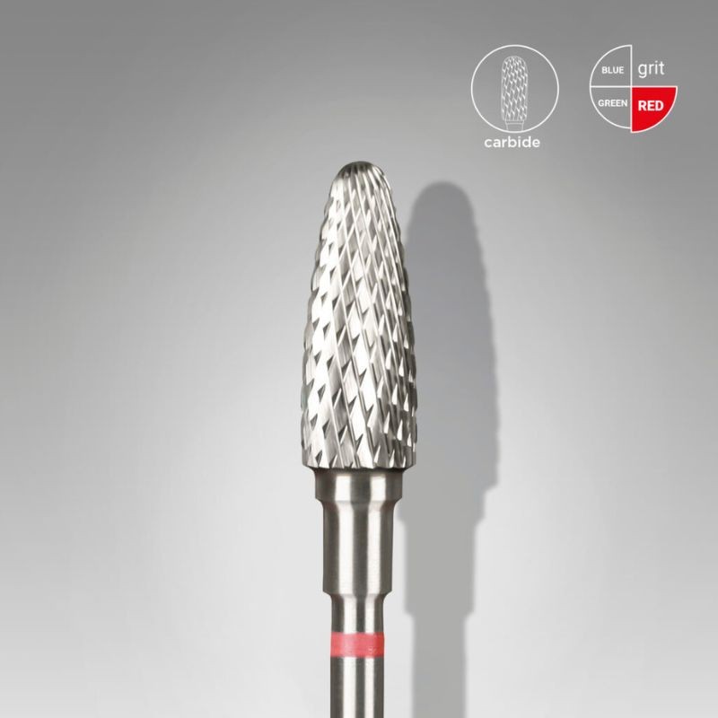 Φρέζα Καβριδίου Διαμόρφωσης - Corn κόκκινη 5mm/13mm Staleks, Ozel Beauty Pro