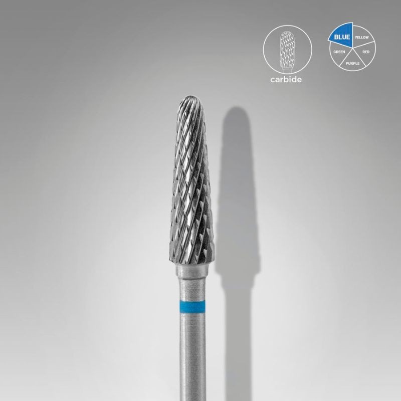 Φρέζα Καρβιδίου Διαμόρφωσης - Frustum μπλε 4mm/13mm Staleks, Ozel Beauty Pro
