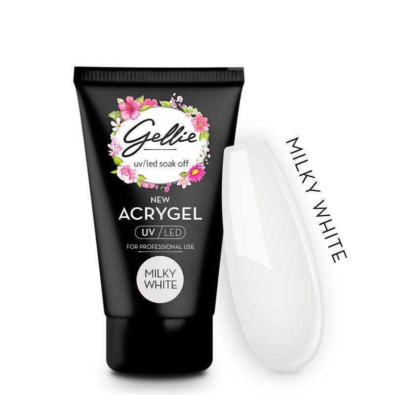 Acrygel Milky White 30ml Gellie, Ozel Beauty Pro