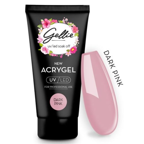 Acrygel Dark Pink 60ml Gellie, Ozel Beauty Pro